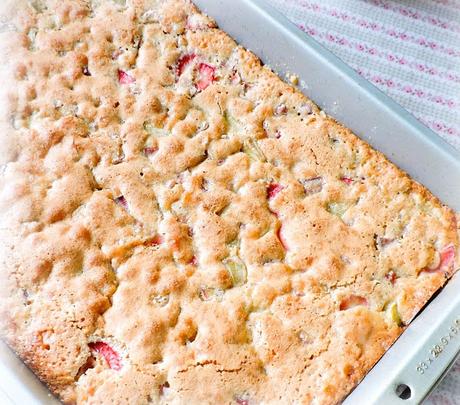 Strawberry &  Rhubarb Slices
