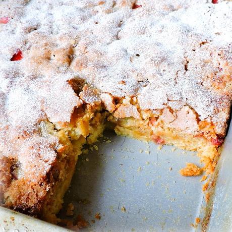 Strawberry &  Rhubarb Slices