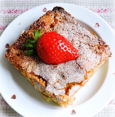 Strawberry &  Rhubarb Slices