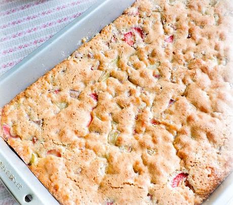 Strawberry &  Rhubarb Slices
