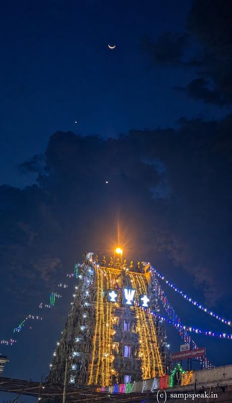 Venus over Triplicane Rajagopuram