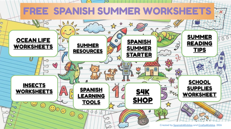 Spanish Easy Lesson Insects and Bugs Bilingual Activities
