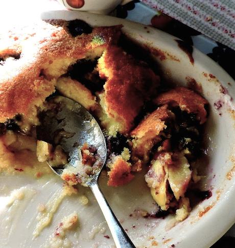 Apple & Blueberry Eve's Pudding