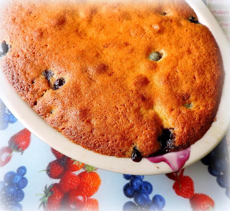 Apple & Blueberry Eve's Pudding