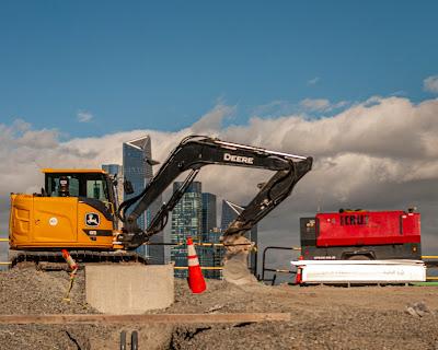 Sites of construction in Northwest Hoboken