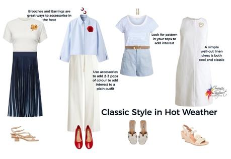 classic style in hot weather