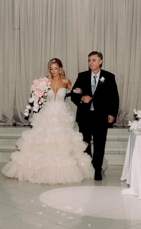 Romantic Rhodes Wedding White Flowers Glowing Details
