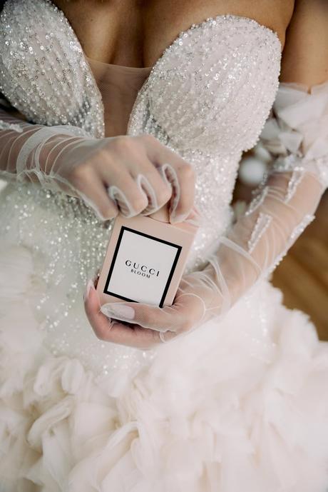 Romantic Rhodes Wedding White Flowers Glowing Details
