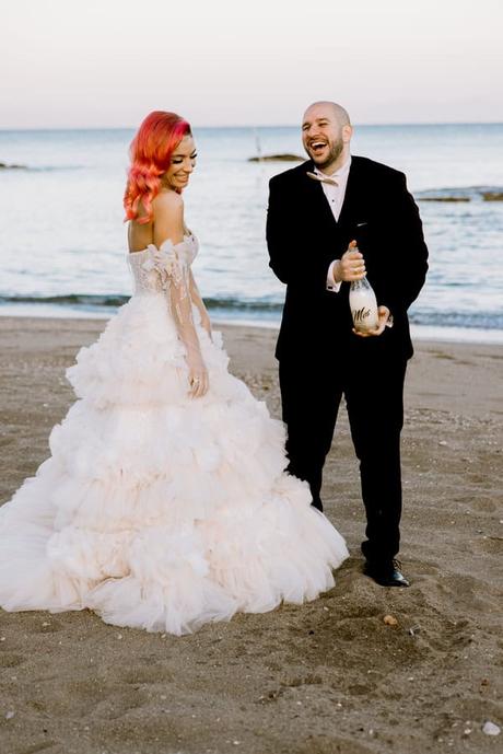 Romantic Rhodes Wedding White Flowers Glowing Details