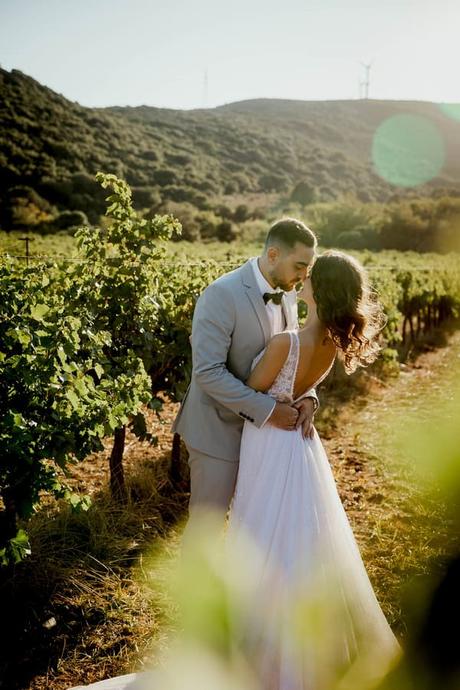 Romantic Vineyard Wedding Evia Floral Design Heartfelt Moments
