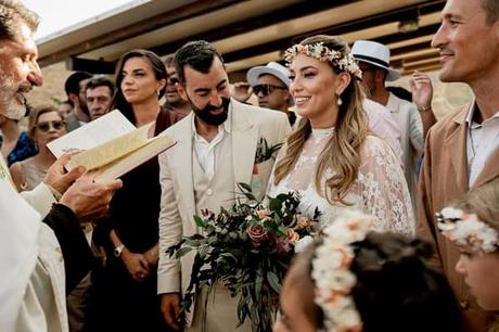 Boho Summer Wedding Serifos Beach Party Earthy Details
