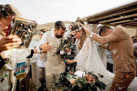 Boho Summer Wedding Serifos Beach Party Earthy Details