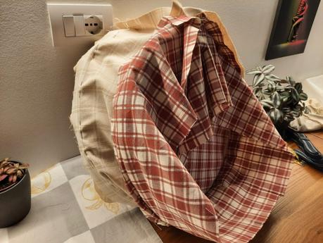 My bodhran bag inside out for the final construction phase