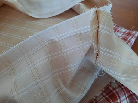 Sewing the outer wrapping strip closed during the making of my bodhran bag