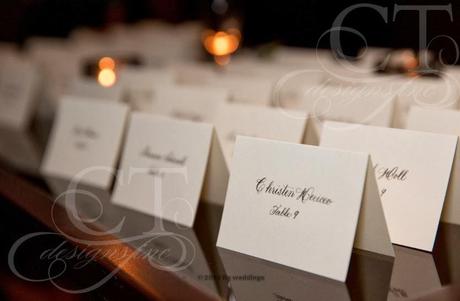 Winter Wedding Place card Share