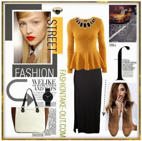 fashion looks in mustard yellow and h&m