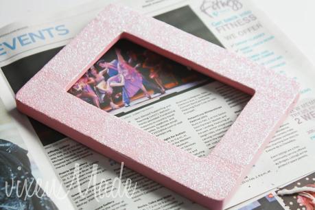 DIY Glitter Frames