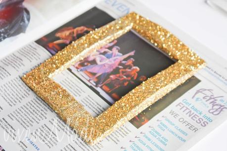 DIY Glitter Frames