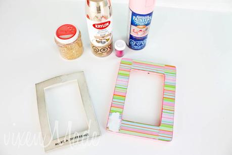 DIY Glitter Frames