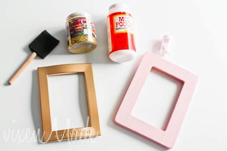 DIY Glitter Frames