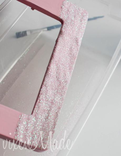 DIY Glitter Frames