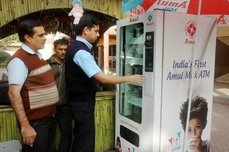 Amul vends milk sachets through ATMs