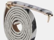 Find Zebra Print Slim Belt With Faux