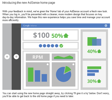 Googles New AdSense interface