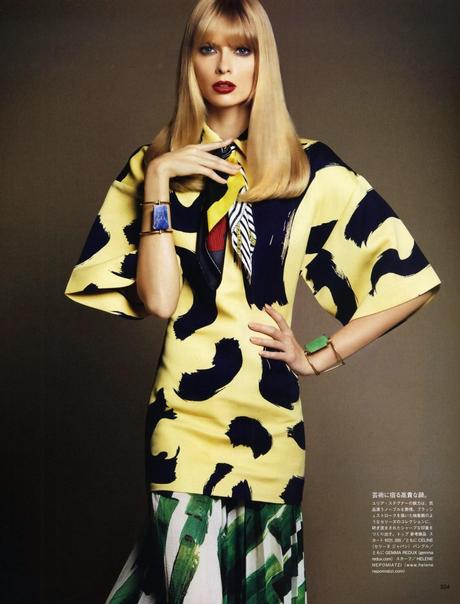 Julia Stegner & Natasa Vojnovic - Vogue Japan  April 2014