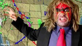 Your weather man will be weaponed up like Rambo.