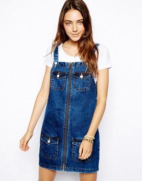 ASOS Denim Zip Through Utility Dress