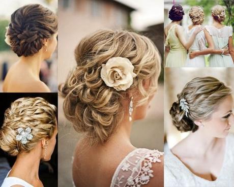Wedding hairstyle collage
