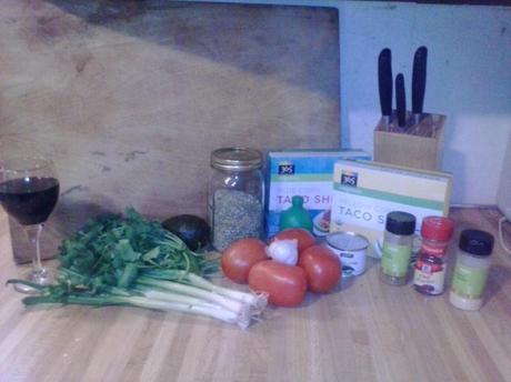 Lentil Tacos with homemade Salsa