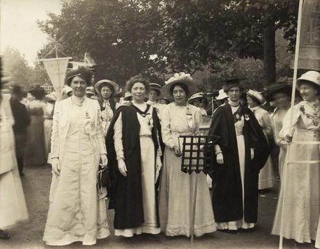 NPG x17396; Suffragette March in Hyde Park by Mrs Albert Broom