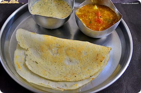 Vendhaya dosai(Instant methi seeds and rice crepe)