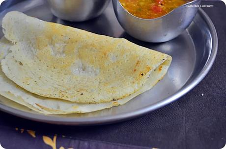 Vendhaya dosai(Instant methi seeds and rice crepe)