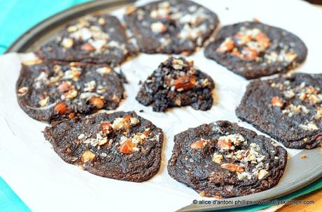 ~chocolate almond joy spoon cookies~