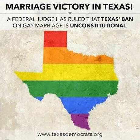 Same-Sex Marriage Ban In Texas Ruled Unconstitutional