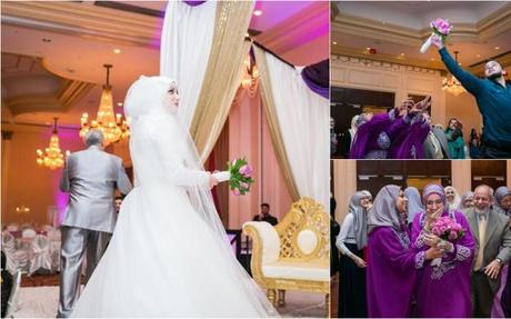Muslim wedding reception
