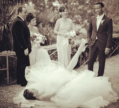 Chrissy Teigen & John Legend Martha Stewart’s Weddings March 2014