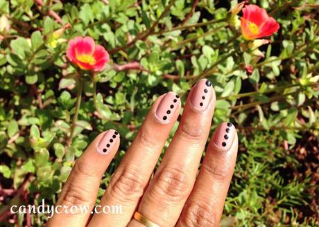 Easy Nail Art With Polka Dot