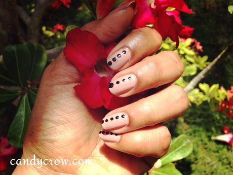 Easy Nail Art With Polka Dot