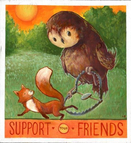 Support Your Friends, by Matt Guack - From last year's Never Alone art exhibition.