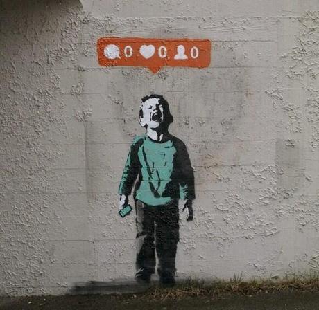  New Banksy pokes fun at social media