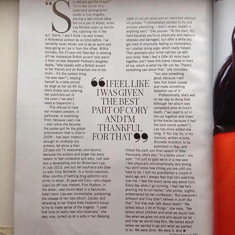 Lea Michele - Glamour Magazine UK April  2014