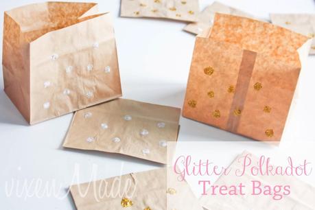 Glitter Polkadot Treat Bags