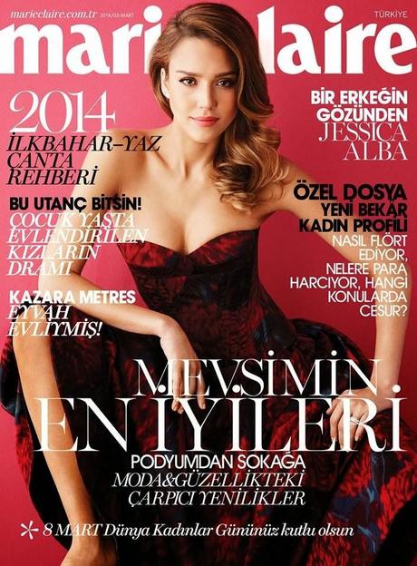 Jessica Alba -  Marie Claire Magazine Turkey March 2014
