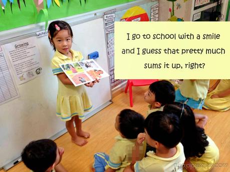 Happiness is... knowing that she loves going to school