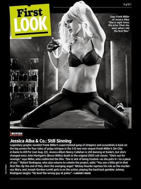 Jessica Alba - Sin City A Dame To Kill For Promo In EW Magazine March 2014