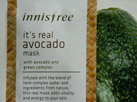 Innisfree It's Real Avocado Sheet Mask Review